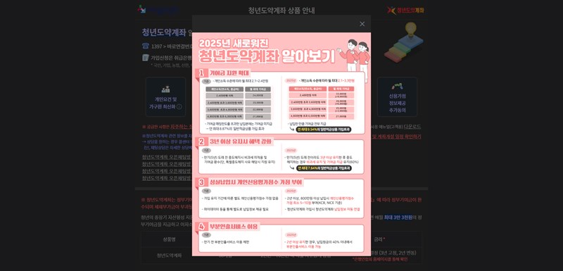 청년도약계좌 2025년 최신정보 조건부터 신청 방법까지 총정리 14 청년도약계좌 2025년 최신정보 조건부터 신청 방법까지 총정리 13