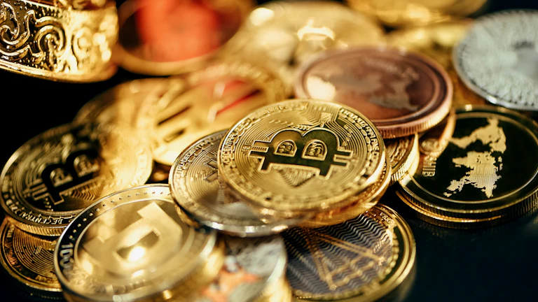 비트코인 가격 차트와 내재 변동성 지표가 함께 표시된 그래프