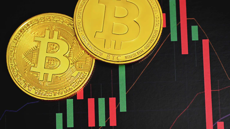 온체인 데이터 오버레이가 적용된 비트코인 가격 차트