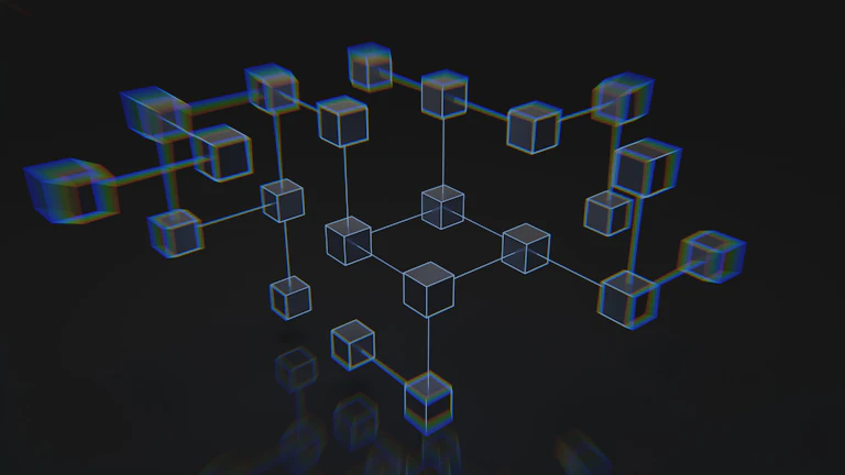 블록체인 데이터를 분석하는 모습