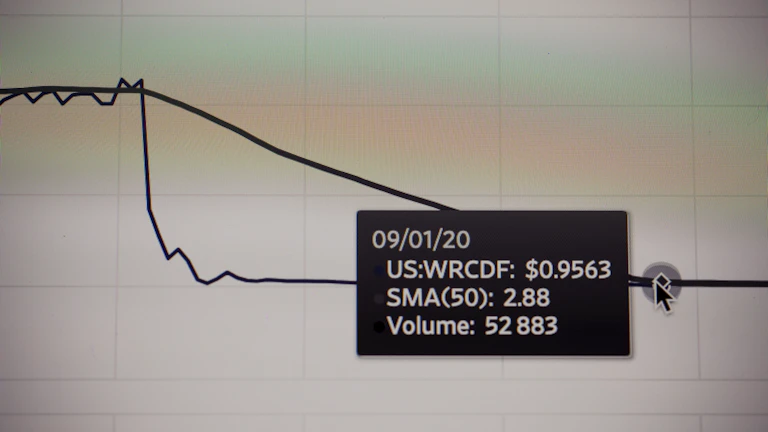 암호화폐 풋프린트 차트 분석 화면