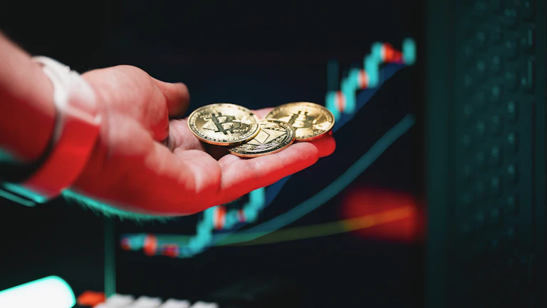 암호화폐 시장 움직임을 나타내는 그래프