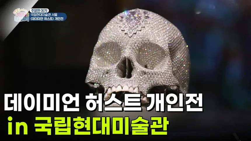 데이미언 허스트 점 회화 전시실