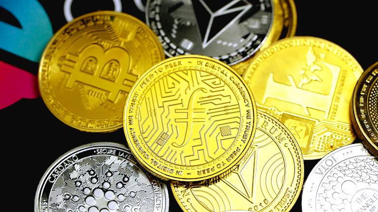 분산 투자된 가상자산 포트폴리오 차트