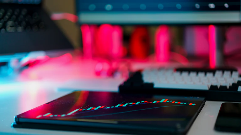 미래 지향적인 디지털 분석 화면