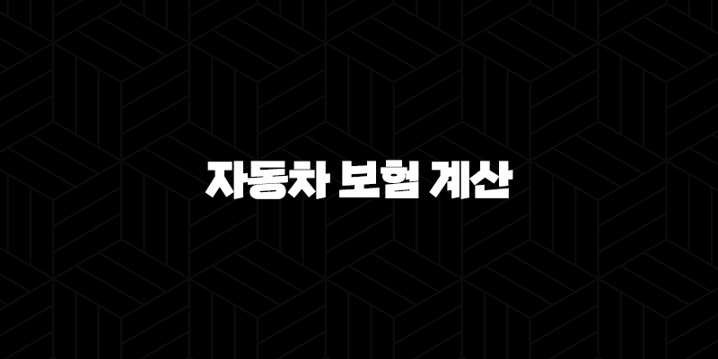 자동차 보험 계산(+ 2025년 나에게 맞는 최적의 보험 찾기) 10 자동차 보험 계산(+ 2025년 나에게 맞는 최적의 보험 찾기) 9