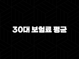 30대 보험료 평균(+ 2025년, 현명한 보험 가입 가이드) 29