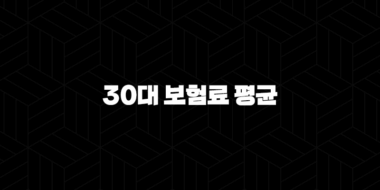30대 보험료 평균(+ 2025년, 현명한 보험 가입 가이드) 29