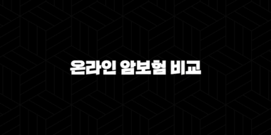 온라인 암보험 비교(+ 2025년 나에게 맞는 최적의 보험 찾기) 37