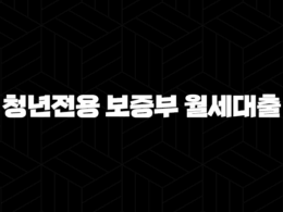청년전용 보증부 월세대출 알아보기 47