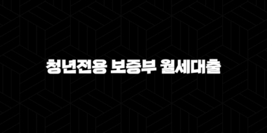청년전용 보증부 월세대출 알아보기 33