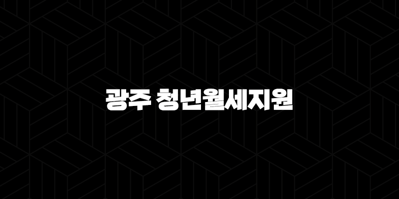 2024년 광주 청년월세지원 신청 방법 및 지원금 대상 안내 10 2024년 광주 청년월세지원 신청 방법 및 지원금 대상 안내 9