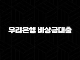 우리은행 비상금대출 자격, 조건 및 신청 방법 41