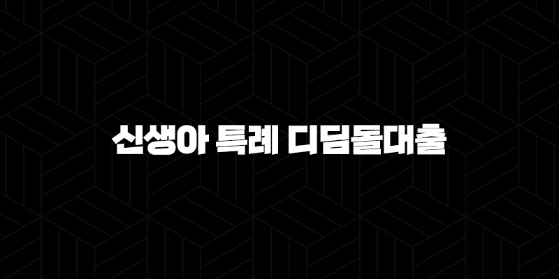 신생아 특례 디딤돌대출 자격 조건 및 신청 방법 (2024 최신 정보) 9