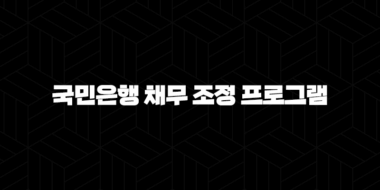 국민은행 채무 조정 프로그램 자격요건 한도 금리 총정리(2024년) : 3가지 핵심 가이드 39
