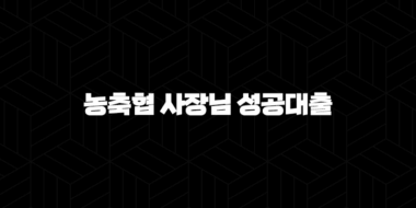 농축협 사장님 성공대출 자격요건 한도 금리 총정리(2024년) : 5가지 핵심 전략 29