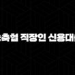 농축협 직장인 신용대출 자격요건 한도 금리 총정리(2024년) 23
