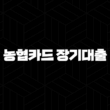 농협카드 장기대출 자격요건 한도 금리 총정리(2024년) 19
