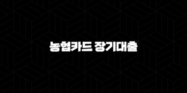 농협카드 장기대출 자격요건 한도 금리 총정리(2024년) 37