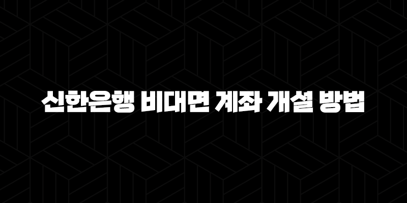 5분 안에 끝내는 신한은행 비대면 계좌 개설 방법 초간단 가이드 10 5분 안에 끝내는 신한은행 비대면 계좌 개설 방법 초간단 가이드 9