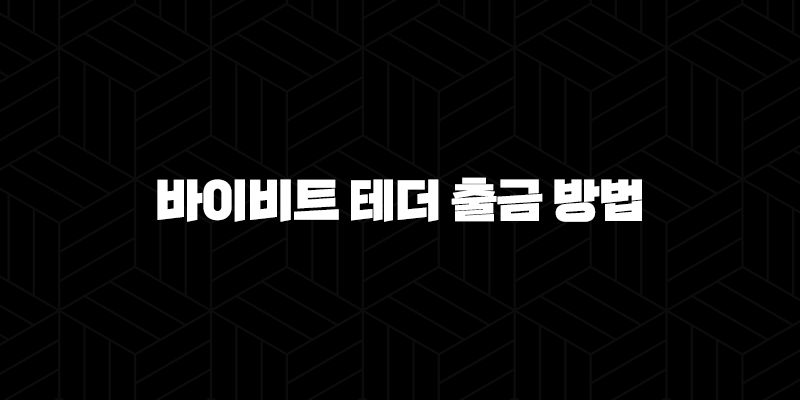 바이비트 테더 출금 방법 2024 : 초심자부터 전문가를 위한 포괄적인 가이드 10 바이비트 테더 출금 방법 2024 : 초심자부터 전문가를 위한 포괄적인 가이드 9