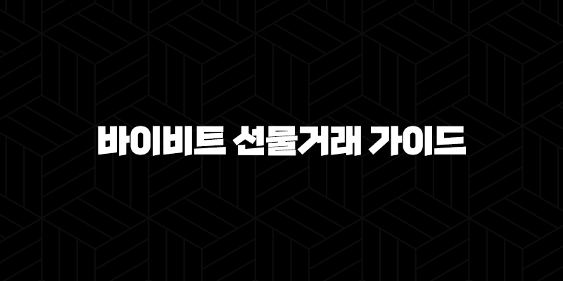 바이비트 선물거래 가이드 2024 : PC에서 하는 방법 113