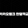 카카오뱅크 한달적금 총정리 29