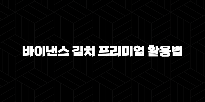 바이낸스 김치 프리미엄 활용법 5가지 차익 거래로 수익 내기 10 바이낸스 김치 프리미엄 활용법 5가지 차익 거래로 수익 내기 9