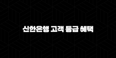 신한은행 고객 등급 혜택 완벽 분석 2025 : 놓치면 후회할 정보 29