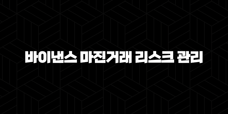 바이낸스 마진거래 리스크 관리 5가지 방법(+ 잃지 않는 투자의 비밀) 75