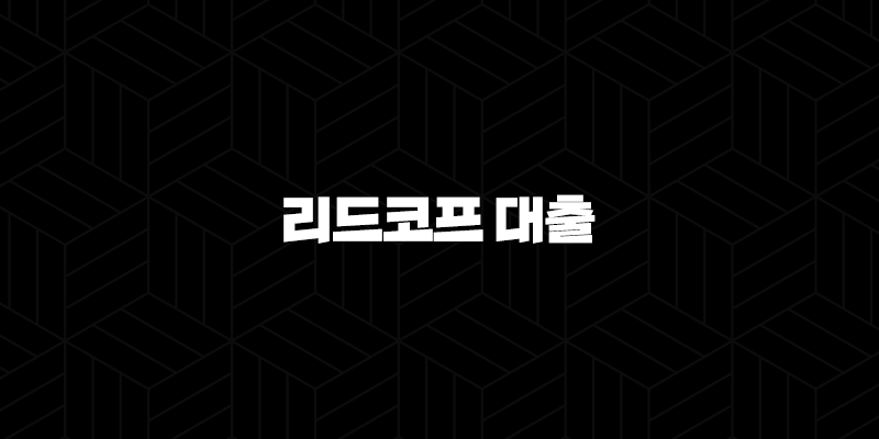 리드코프 대출 자격 조건과 후기, 무직자 추가대출 총정리 10 리드코프 대출 자격 조건과 후기, 무직자 추가대출 총정리 9