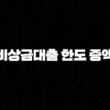 비상금대출 한도 증액 가능한 방법 총정리 (2025년 최신 정보) 13