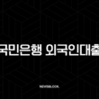 국민은행 외국인대출 2025 최신 정보, 직업별 한도와 조건 완벽 정리 15