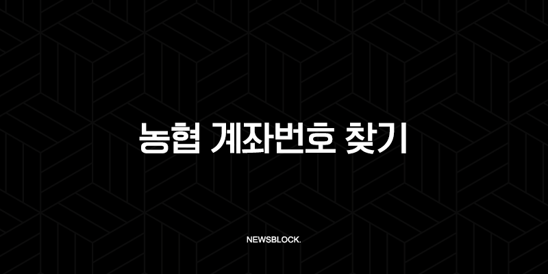 농협 계좌번호 찾기, 스마트폰으로 1분 만에 조회하는 5가지 방법 (NH뱅킹, 올원뱅크) 9