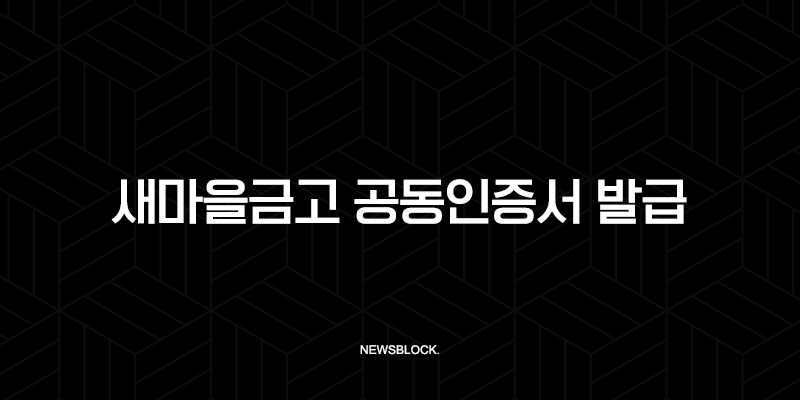 새마을금고 공동인증서 발급 방법 완벽 정리 (준비물, 재발급, 수수료) 9