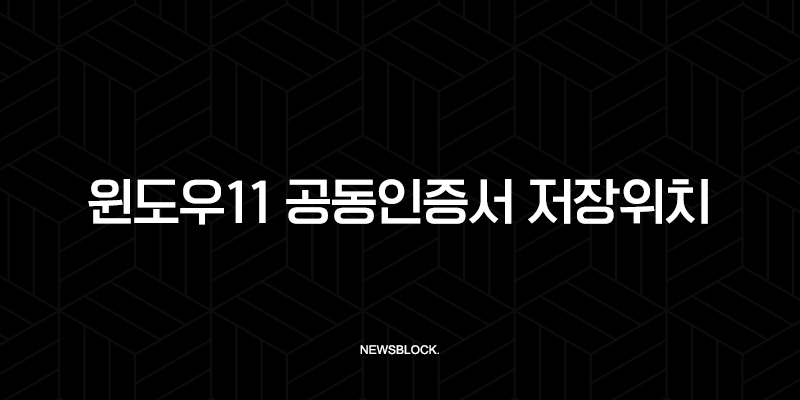 윈도우11 공동인증서 저장위치 완벽 가이드 NPKI 폴더 쉽게 찾기 10 윈도우11 공동인증서 저장위치 완벽 가이드 NPKI 폴더 쉽게 찾기 9