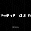 KB국민카드 결제내역 조회, 영수증 출력 및 엑셀 저장 총정리 7