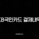 KB국민카드 결제내역 조회, 영수증 출력 및 엑셀 저장 총정리 59