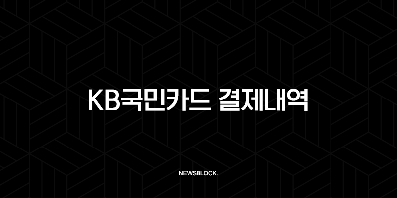 KB국민카드 결제내역 조회, 영수증 출력 및 엑셀 저장 총정리 9