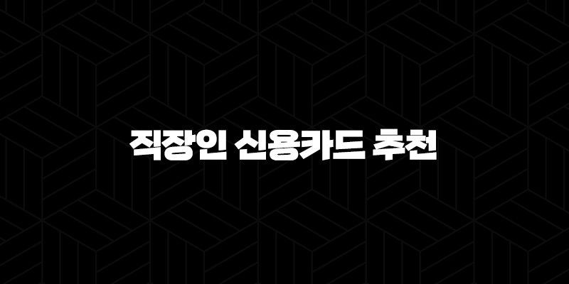 2025 직장인 신용카드 추천 TOP 5, 혜택 총정리 (교통비, 점심값, 통신비 할인) 10 2025 직장인 신용카드 추천 TOP 5, 혜택 총정리 (교통비, 점심값, 통신비 할인) 9