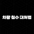 차량 침수 대처법 골든타임, 시동 걸지 말고 이렇게 행동하세요 (보험 처리, 확인 방법) 13