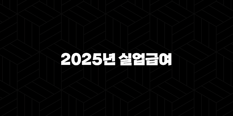 2025년 실업급여 총정리, 수급자격부터 신청방법 개정안까지 완벽 가이드 10 2025년 실업급여 총정리, 수급자격부터 신청방법 개정안까지 완벽 가이드 9