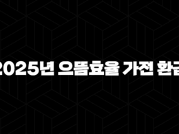 2025년 으뜸효율 가전 환급 신청 방법 및 1등급 대상 품목 총정리 27
