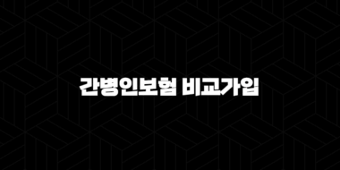 간병인보험 비교 가입 전 알아야 할 모든 것 33