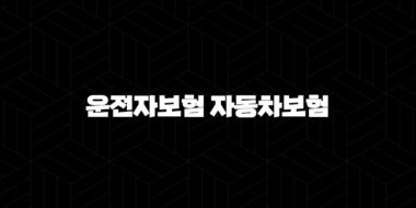 운전자보험 자동차보험 차이 완벽 정리, 이것만 알면 끝! 29