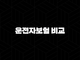 운전자보험 비교 완벽 분석 필요성과 보장 내용, 가입 팁까지 25