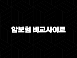 암보험 비교사이트 후회없이 선택하는 방법과 팁 36