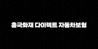 흥국화재 다이렉트 자동차보험 - 나에게 맞는 보험 선택하기 37