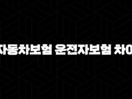 자동차보험 운전자보험 차이 - 핵심 보장과 선택 가이드 꼼꼼하게 살펴봐요! 34