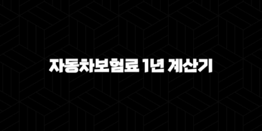 자동차보험료 1년 계산기 - 내 차 보험료 쉽고 정확하게 확인하는 방법! 25